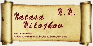 Nataša Milojkov vizit kartica